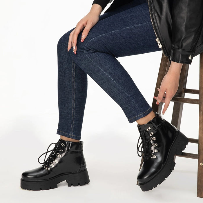 weide BOTINES PLATAFORMA MUJER NEGRO WEIDE DH56 Ahorra y exporta