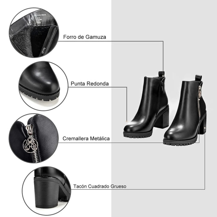 weide BOTINES TACO MUJER NEGRO WEIDE HX279 En oferta