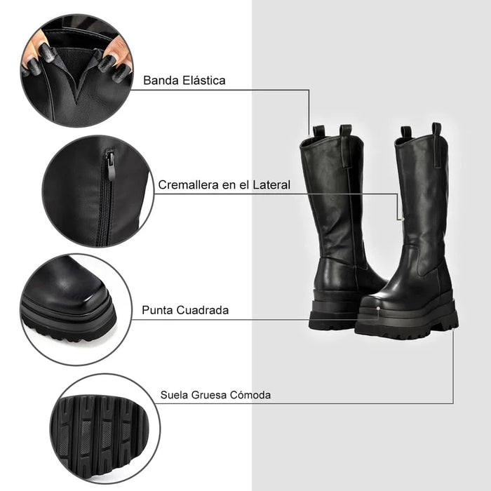 weide BOTAS PLATAFORMA MUJER NEGRO WEIDE CZY580 Ofertas de temporada
