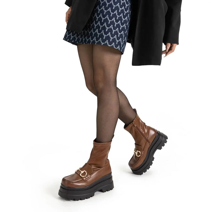 weide BOTINES PLATAFORMA MUJER CAMEL WEIDE CZY578 Ofertas