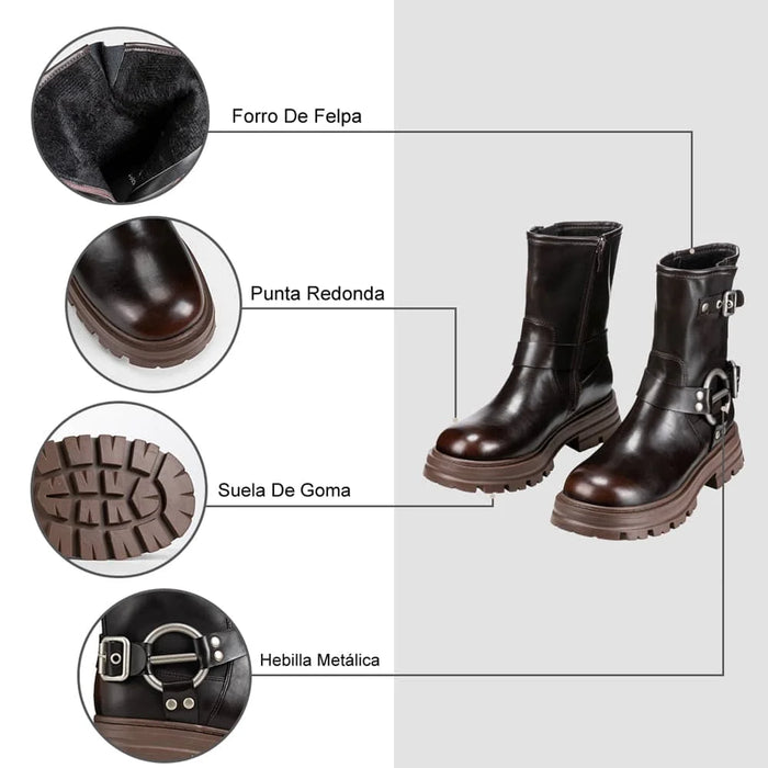 weide BOTINES PLATAFORMA MUJER MARRON WEIDE YL75 Venta caliente