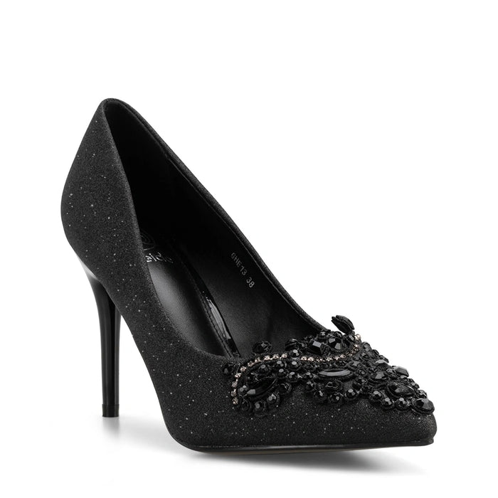 weide Zapatos Taco Mujer Javiera Negro Weide Ventas relámpago