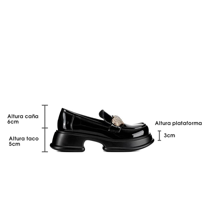 weide MOCASIN PLANO MUJER NEGRO WEIDE GH112 Descuento