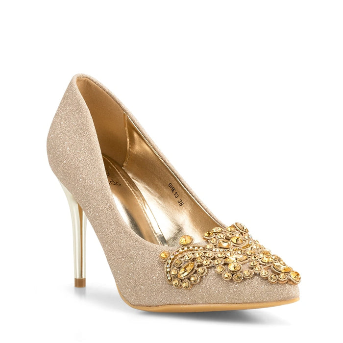 weide Zapatos Taco Mujer Javiera Dorado Weide Oferta especial