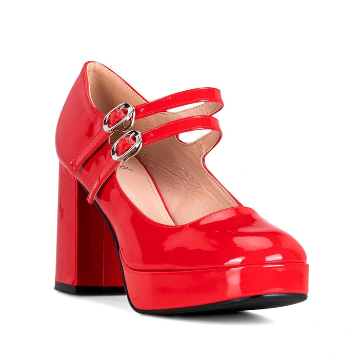 weide Zapatos Mary Jane Mujer Benita Rojo Weide Descuento