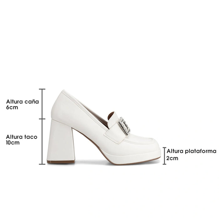 weide Mocasin Mujer Guillermina Blanco Weide Mejor oferta