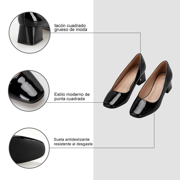weide Zapatos Taco Mujer Alexia Negro Weide COMPRAR AHORA
