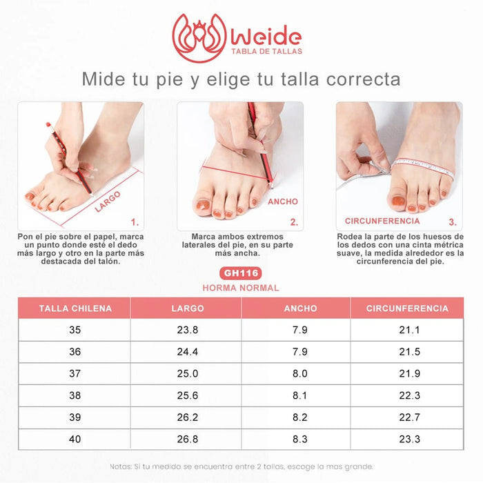 weide ZAPATOS DE TACO MUJER NEGRO WEIDE GH115 En oferta