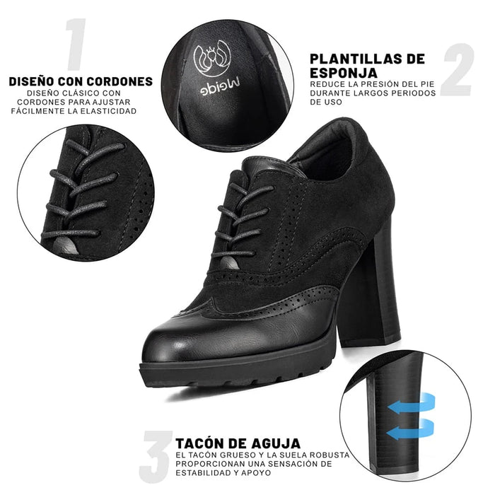weide BOTINES MUJER TACO WEIDE QBM10 Oferta especial de fábrica