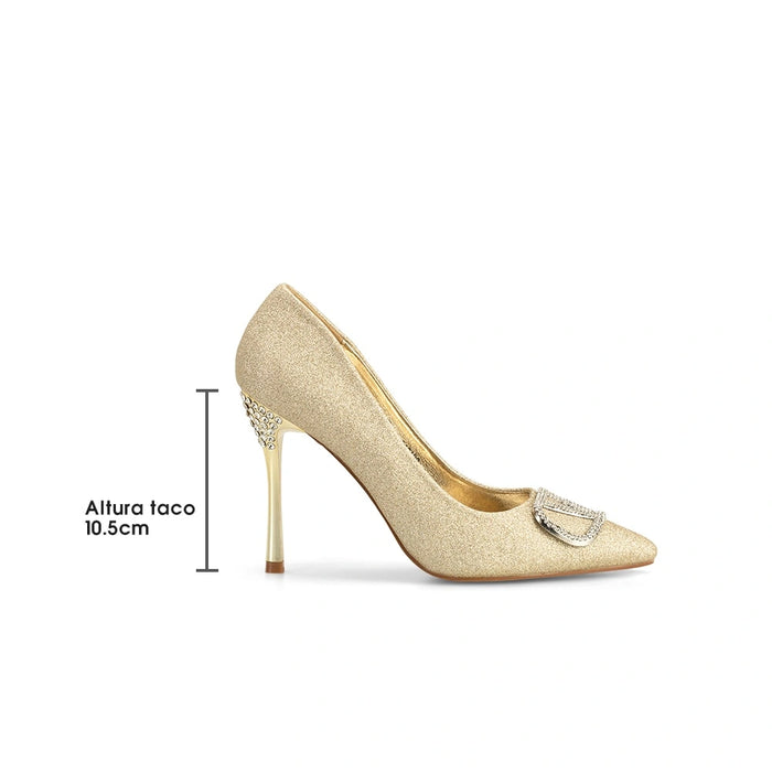 weide Zapatos Taco Mujer Ignacia Dorado Weide Limitado a 3 días