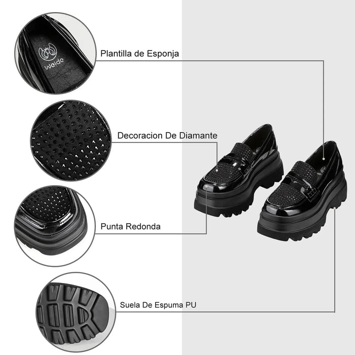 weide MOCASIN PLANO MUJER NEGRO WEIDE DH77 Precio de fábrica