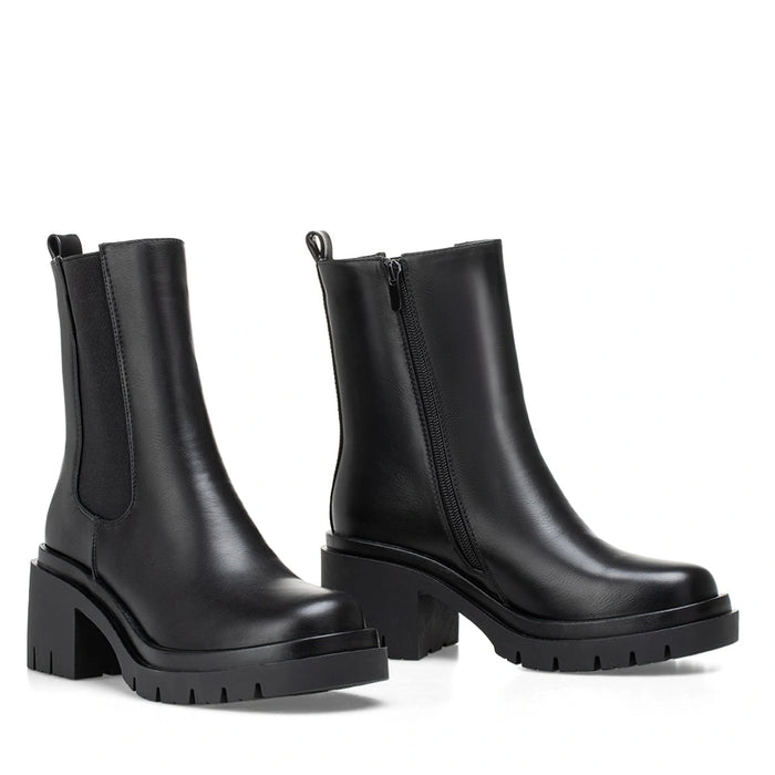 weide Botin Mujer Clara Negro Weide Tienda de fábrica