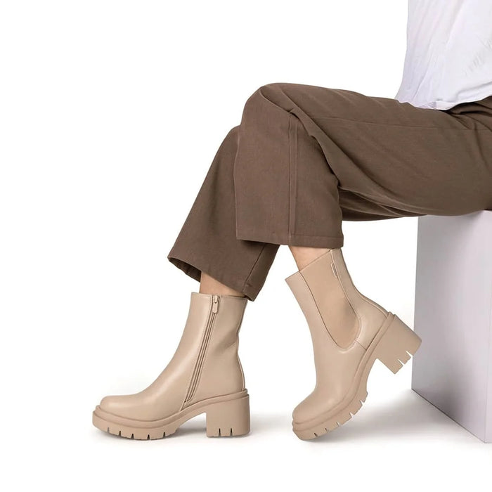 weide BOTINES TACO MUJER BEIGE WEIDE ZS22 Limitado a 3 días
