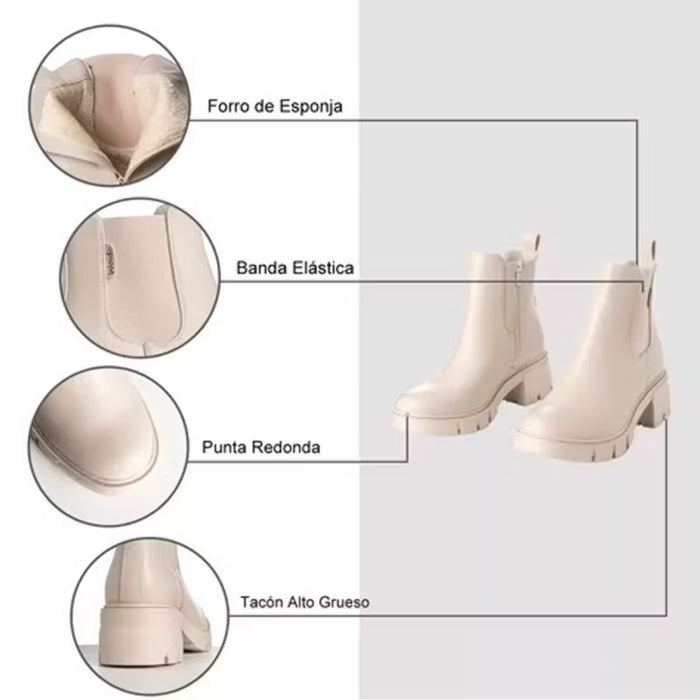 weide Botin Mujer Adriana Beige Weide Ahorra y exporta