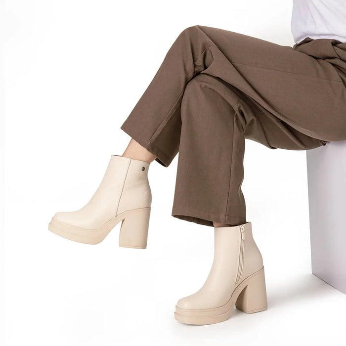 weide BOTINES TACO MUJER BEIGE WEIDE CZY572 Outlet online