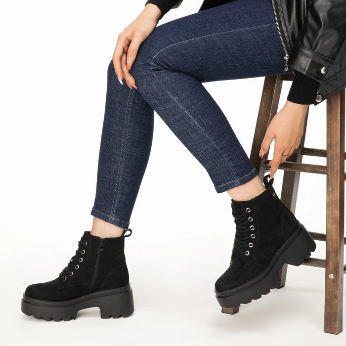weide BOTINES PLATAFORMA MUJER NEGRO WEIDE DH31 Rebajas top
