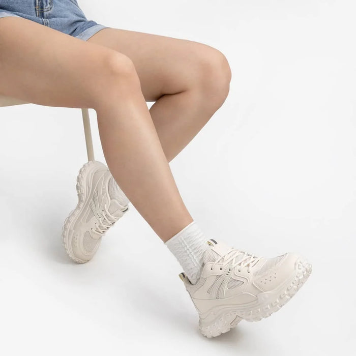 weide ZAPATILLAS PLATAFORMA MUJER BEIGE WEIDE SL03 Promoción trimestral