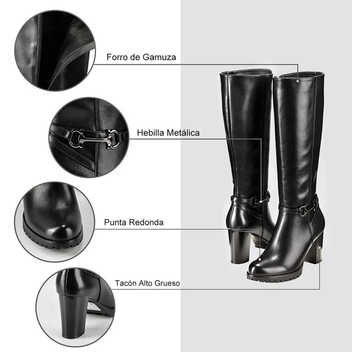 weide BOTAS TACO MUJER NEGRO WEIDE QBM01 Tienda de fábrica