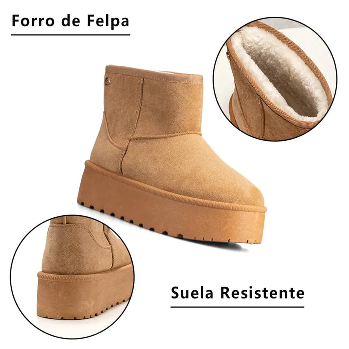 weide BOTAS DE NIEVE MUJER CAMEL WEIDE LT122 Descuentos del mes