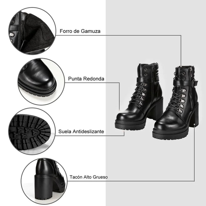 weide BOTINES TACO MUJER NEGRO WEIDE CZY577 Devoluciones gratuitas