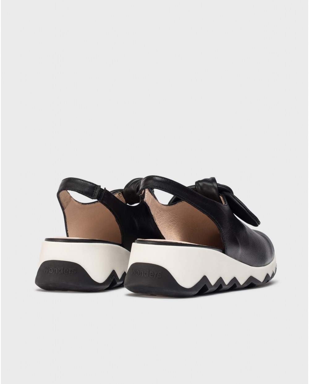wonders Zapatos AIXA Negros Tienda de fábrica