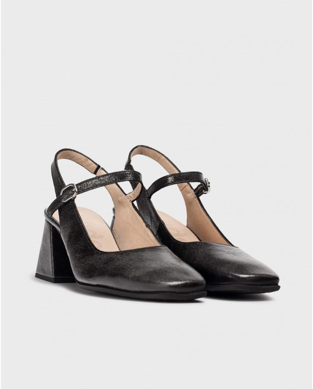 wonders Zapatos destalonados JANE Negros Limitado a 3 días