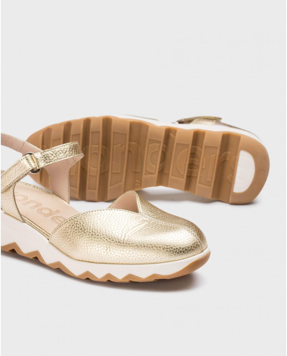 wonders Zapatos SAMARA Oro Precios de Black Friday