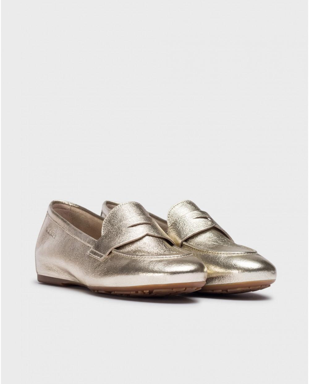 wonders Mocasines ANITA Oro Libre de impuestos