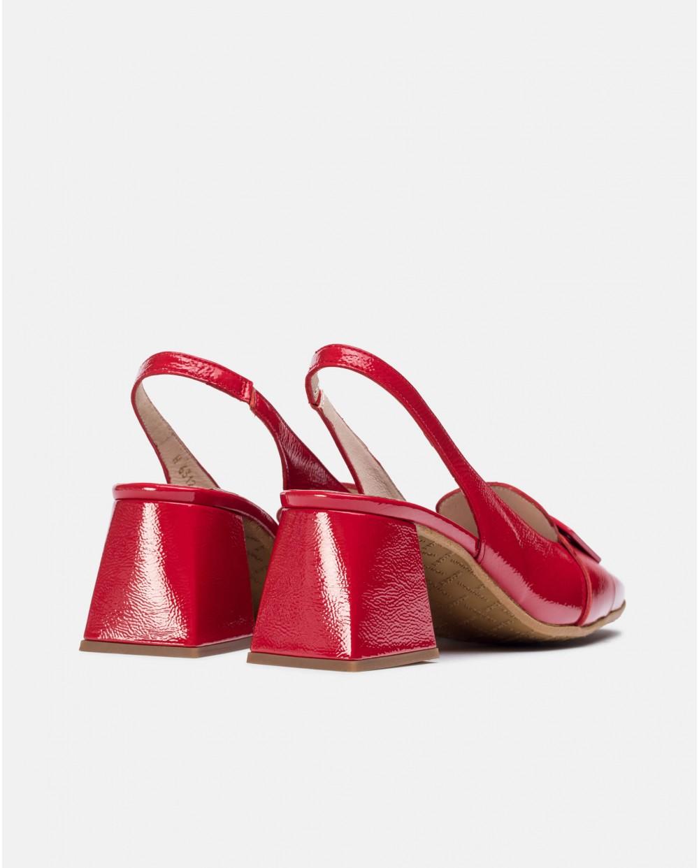 wonders Zapatos destalonados REBECA Rojos Rebajas baratas