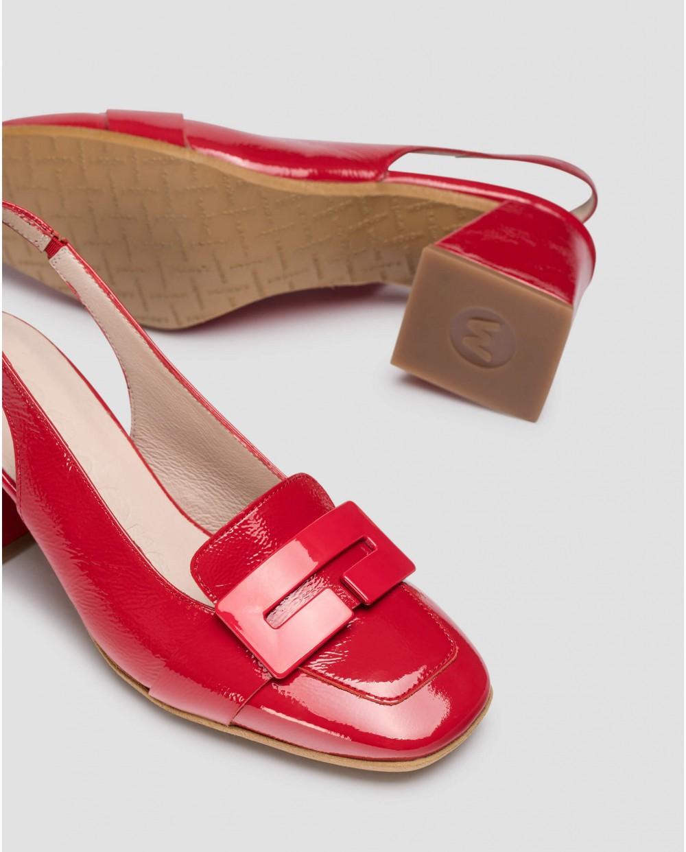 wonders Zapatos destalonados REBECA Rojos Rebajas baratas