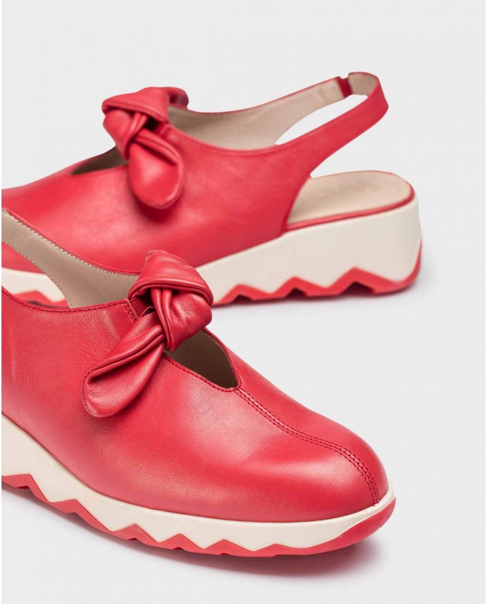 wonders Zapatos AIXA Rojos Rebajas de fábrica