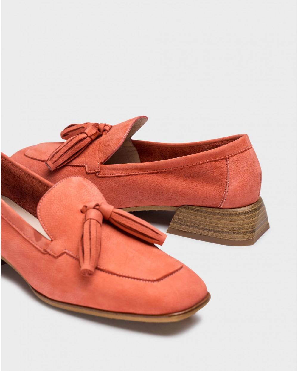 wonders Mocasines ZERA Coral Ventas relámpago