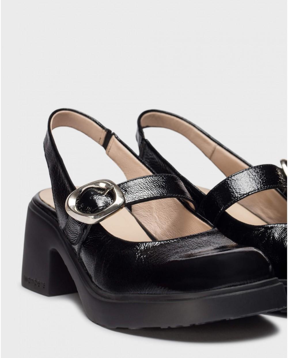 wonders Zapatos destalonados SORA Negros Mejor oferta