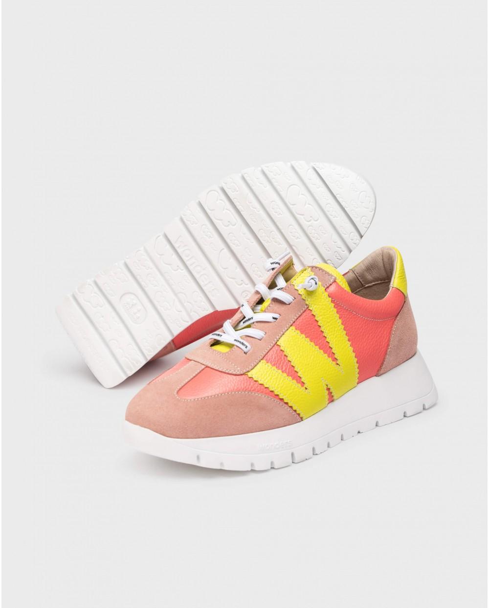 wonders Deportivas RACER Coral Grandes descuentos