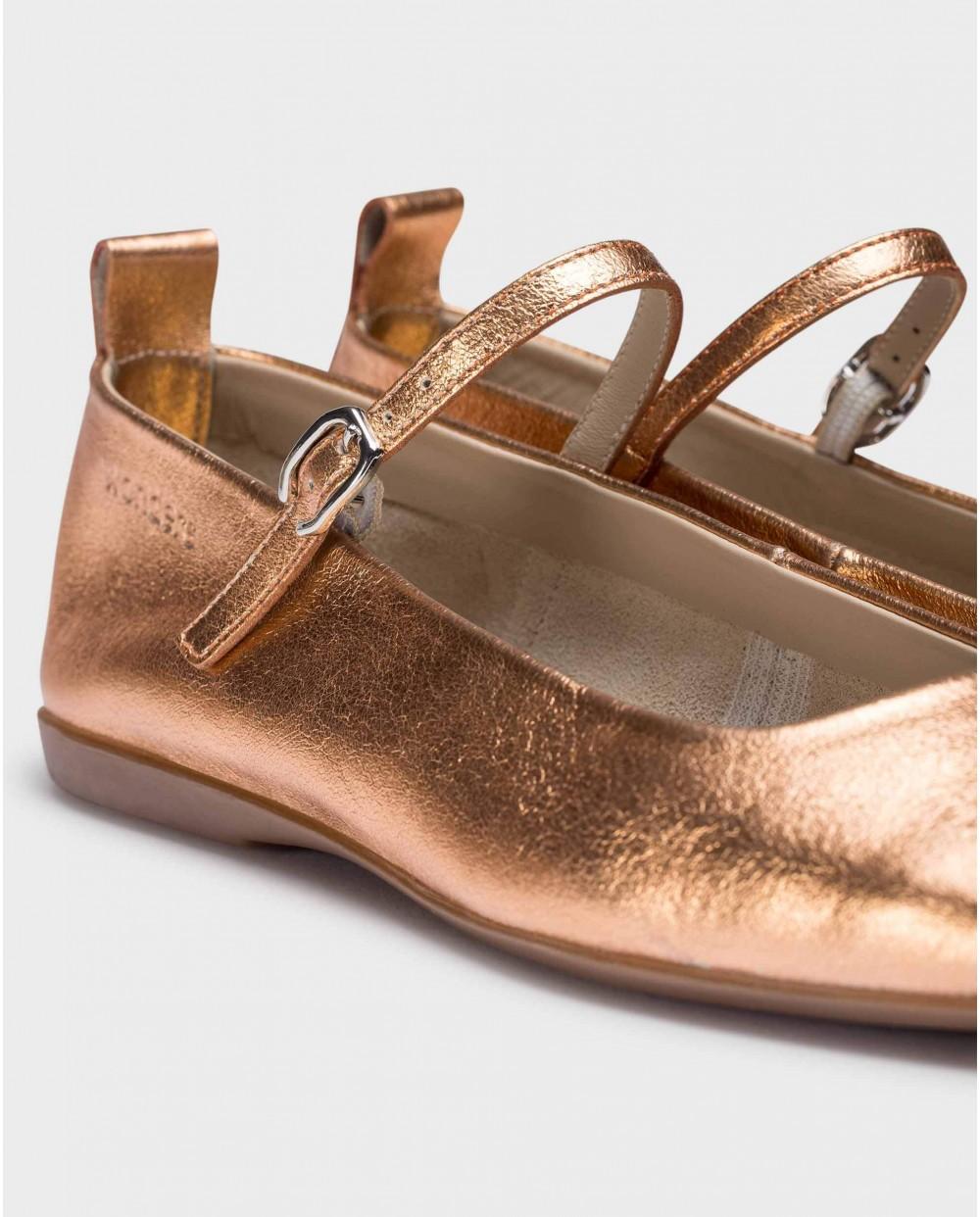 wonders Bailarinas SEUL Oro Rosa Liquidación