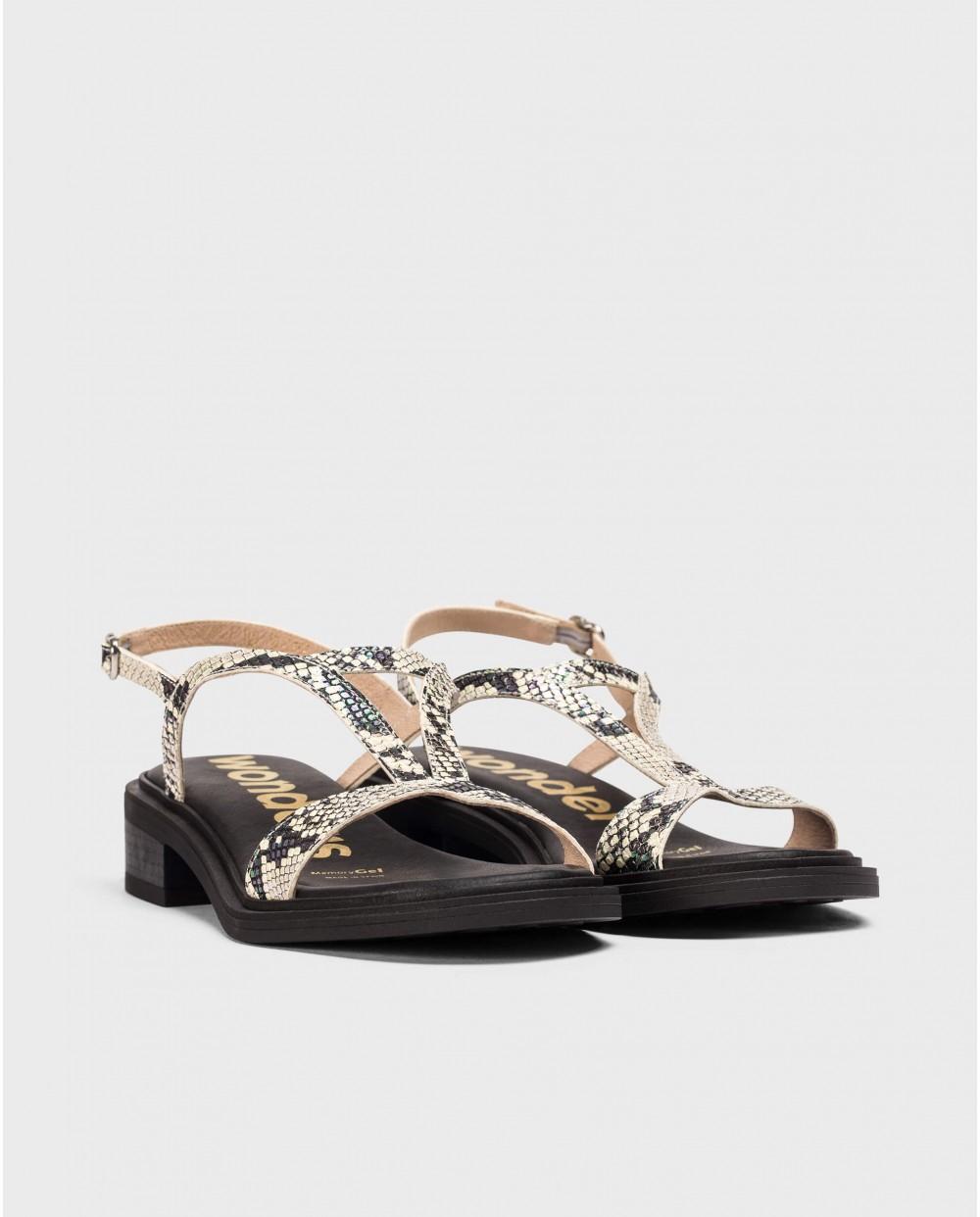wonders Sandalias ANAHÍ Serpiente Descuentos del mes