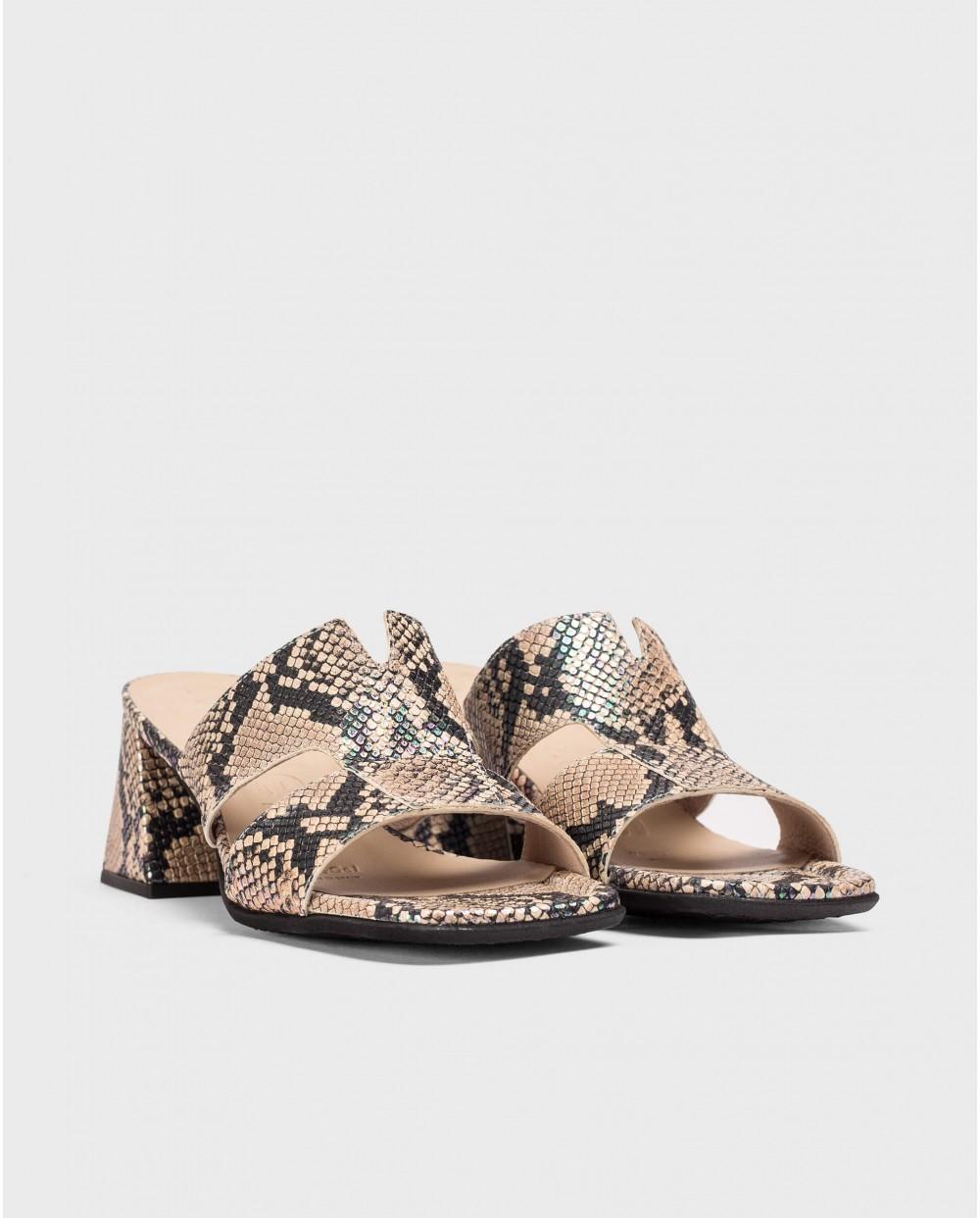 wonders Sandalias FLAVIA Serpiente Oferta exclusiva