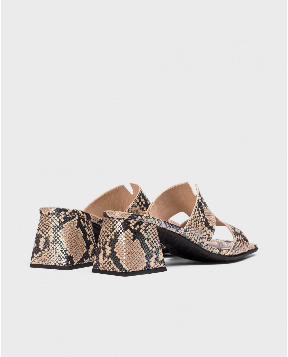 wonders Sandalias FLAVIA Serpiente Oferta exclusiva