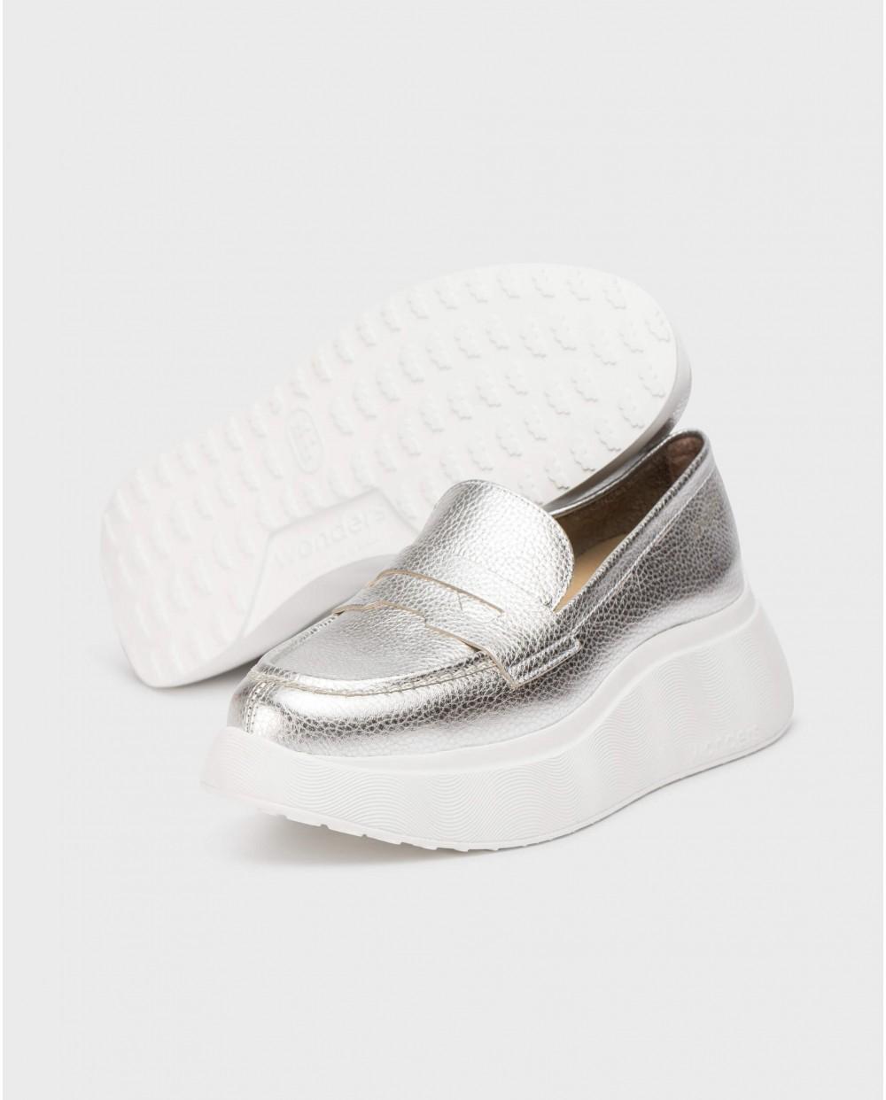 wonders Mocasines ESTELA Plata En oferta