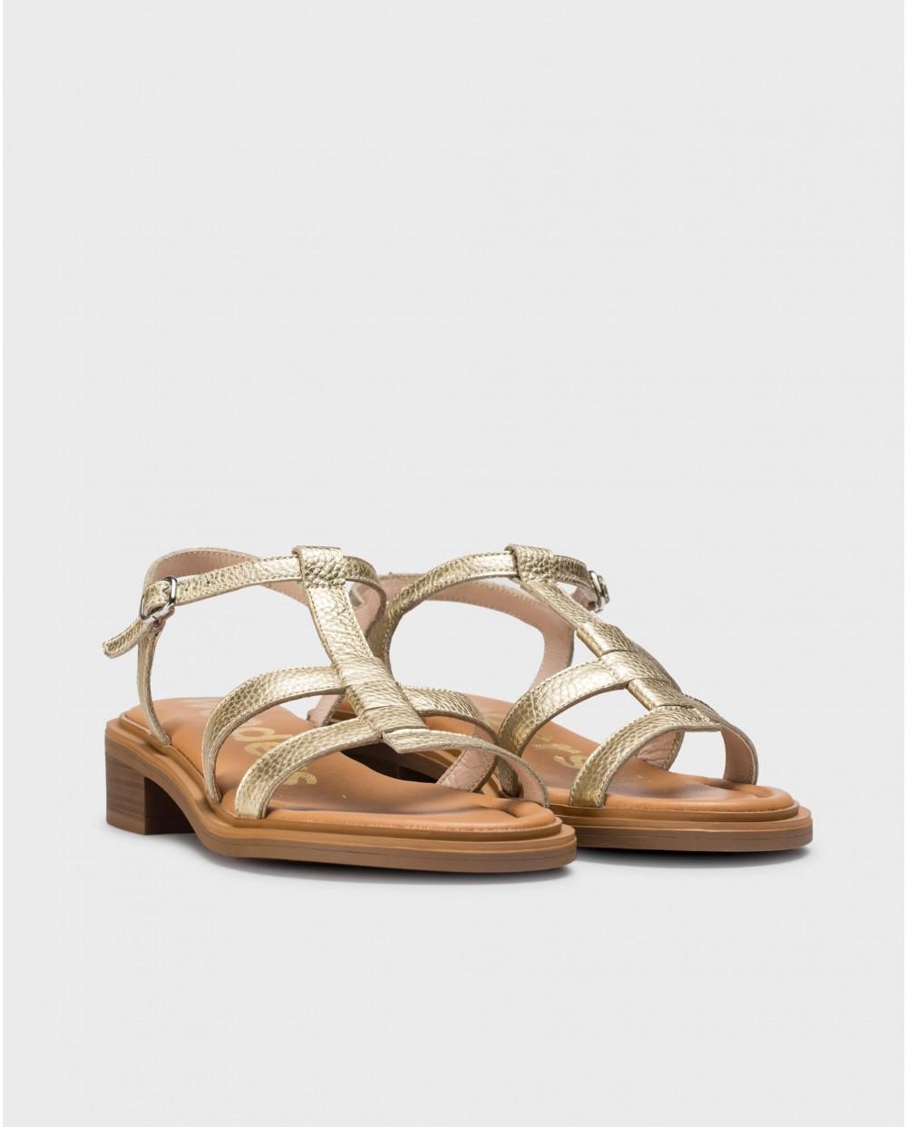 wonders Sandalias JANET Oro Rebajas top