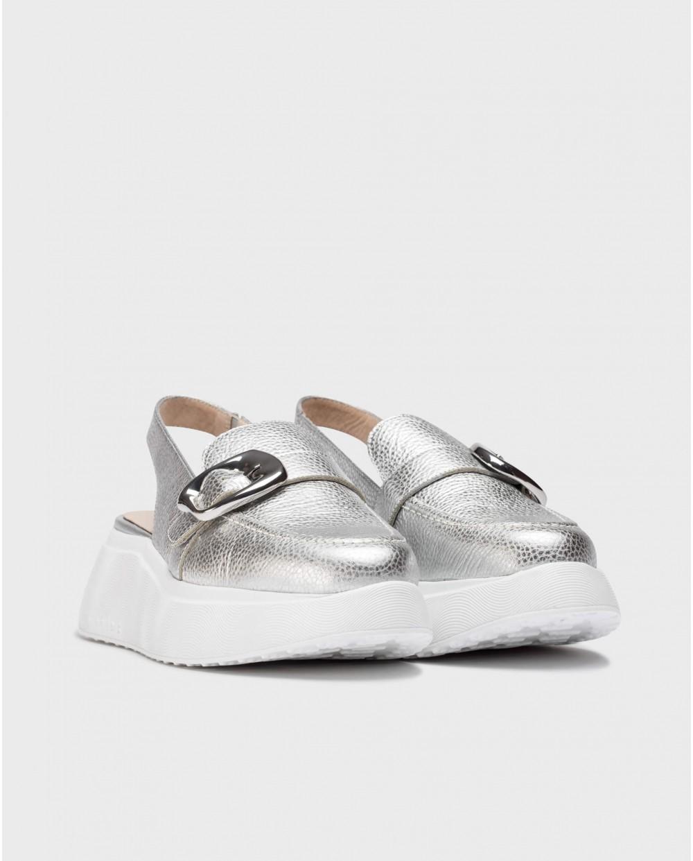 wonders Zapatos Destalonados ACALIA Plata Promoción trimestral