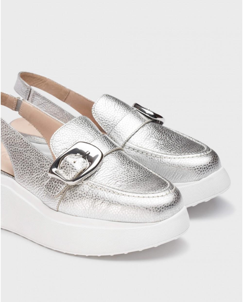 wonders Zapatos Destalonados ACALIA Plata Promoción trimestral