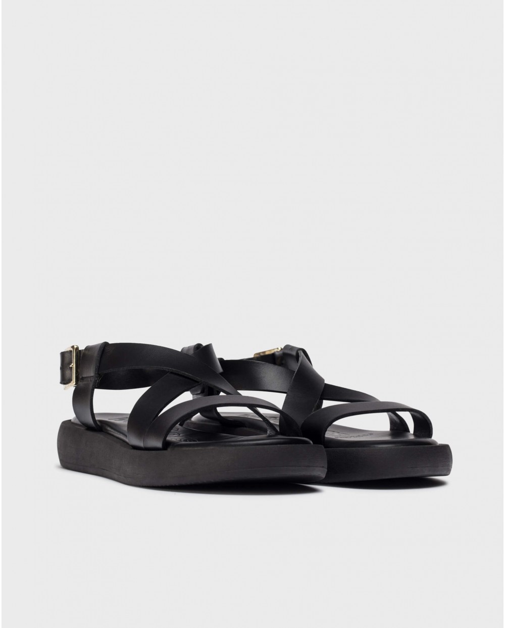 wonders Sandalias AUSTRA Negras Oferta exclusiva