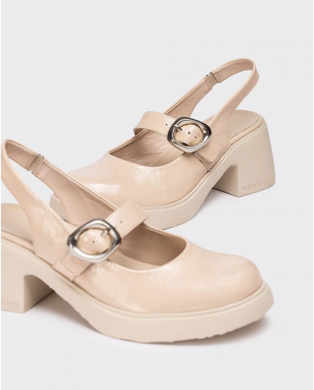 wonders Zapatos destalonados SORA Rosas Rebajas de fin de temporada