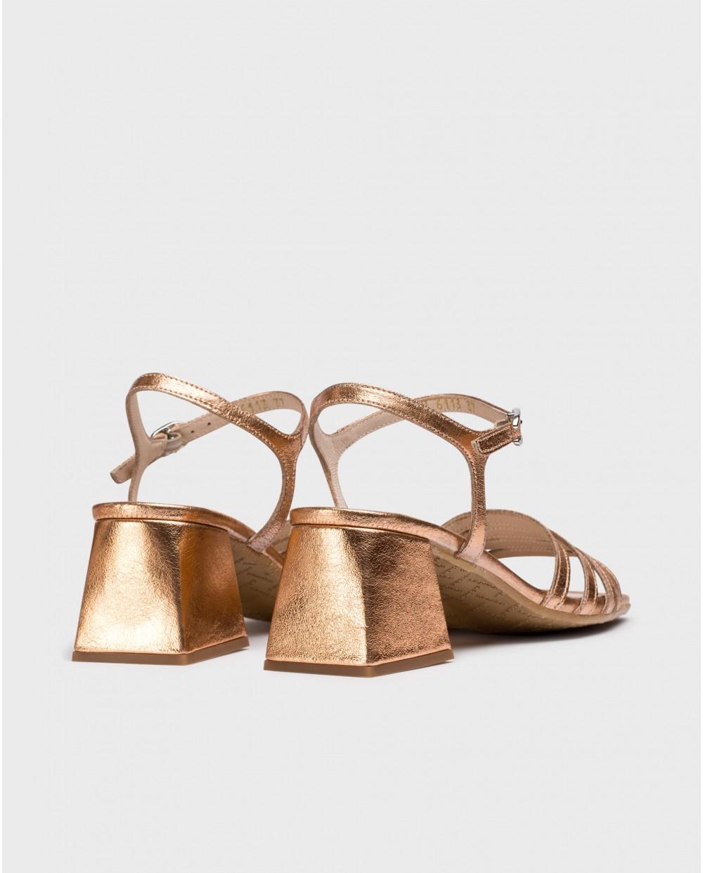 wonders Sandalias MARCIA Oro Rosa Outlet online