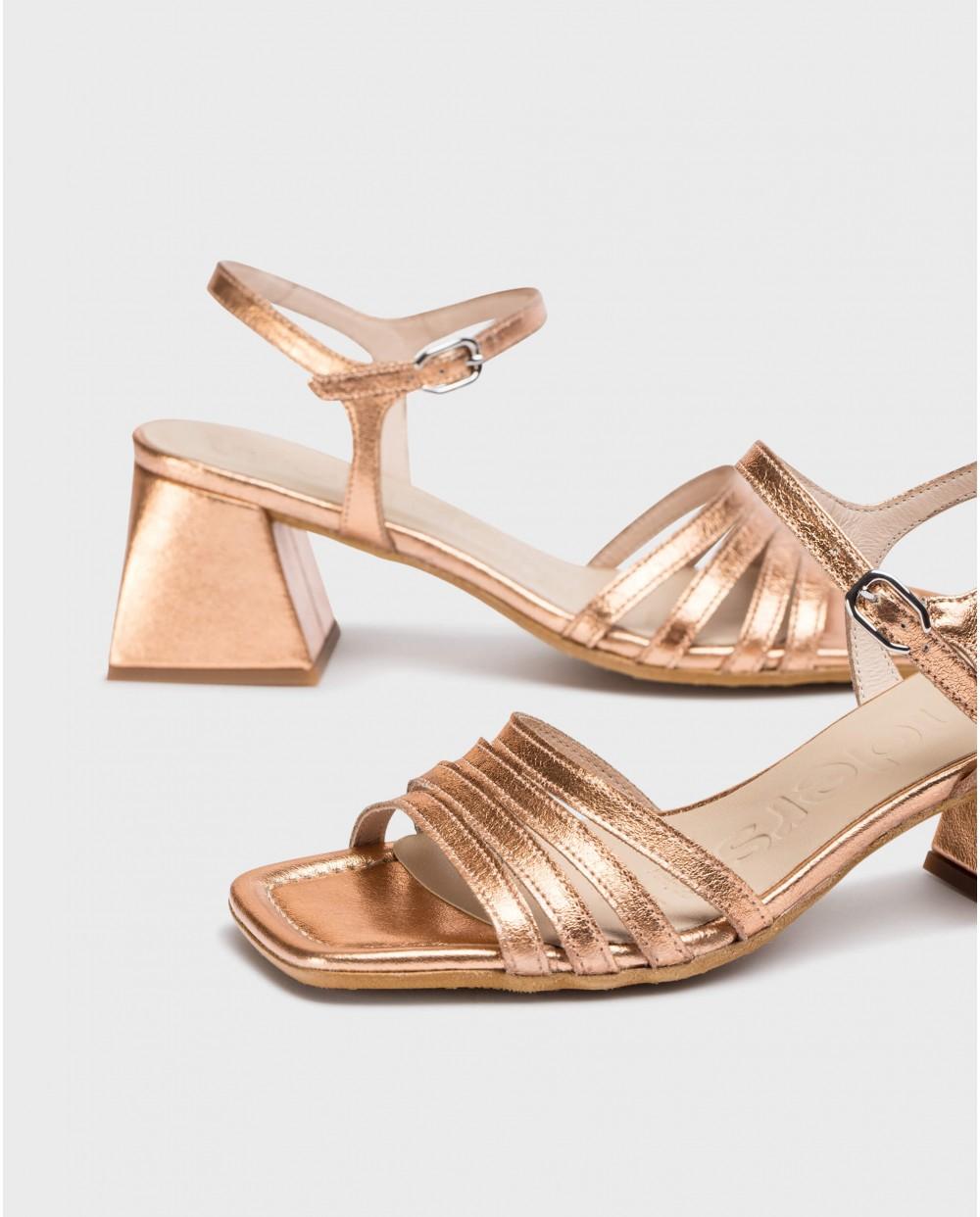 wonders Sandalias MARCIA Oro Rosa Outlet online