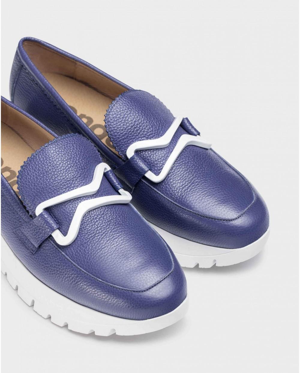 wonders Mocasines AURA Azules Ventas relámpago