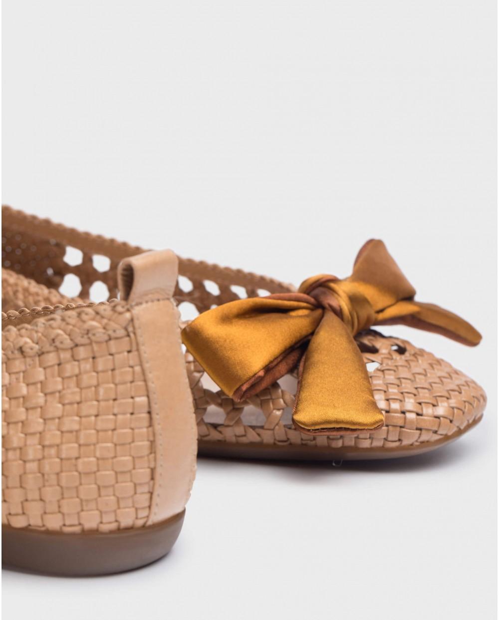 wonders Bailarina BOW Camel Liquidación