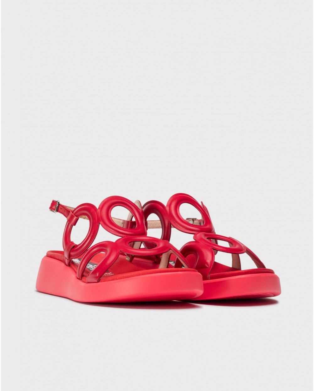 wonders Sandalias TOLEDO Rojos En oferta