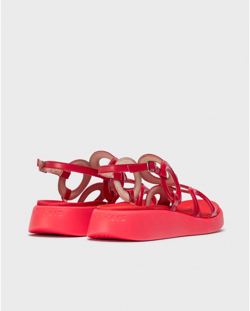 wonders Sandalias TOLEDO Rojos En oferta